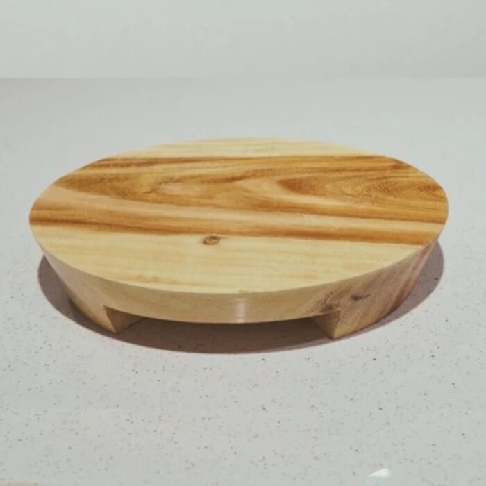 Narmada Industries Wooden Patli - Wooden chakla single piece of wood without any joint  Handcrafted Colo Brown