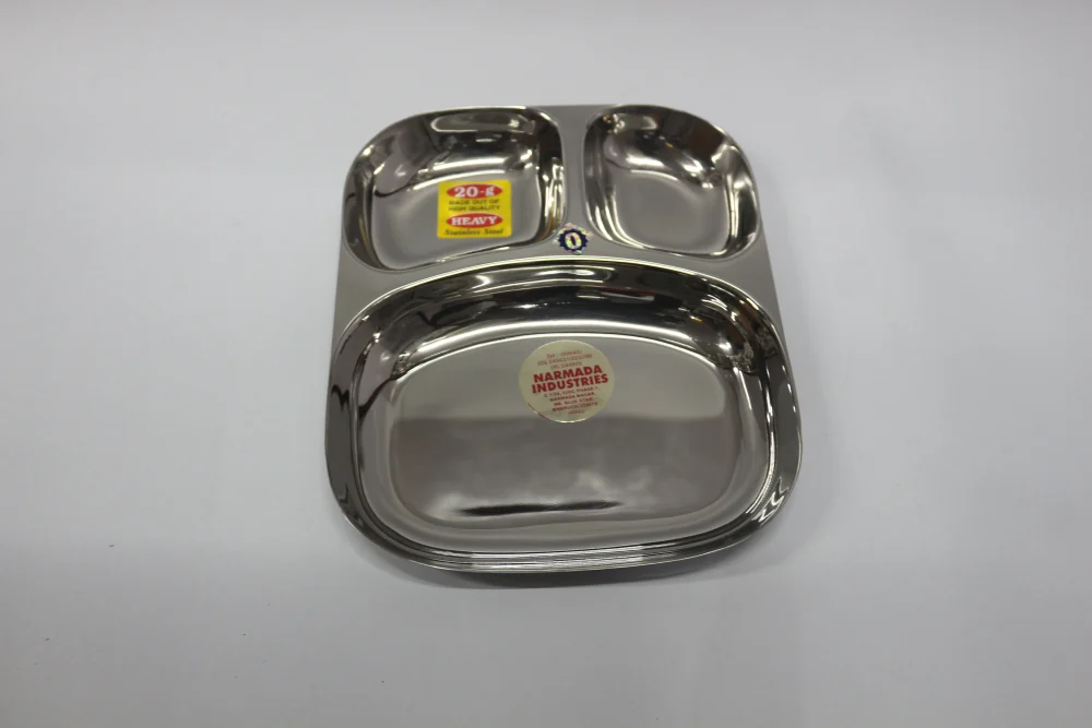 Narmada Industries SS Pavbhaji Serving Dish, Stainless Steel, Durable & Dishwasher Safe, Ideal for Restaurants & Home Use - Image 2