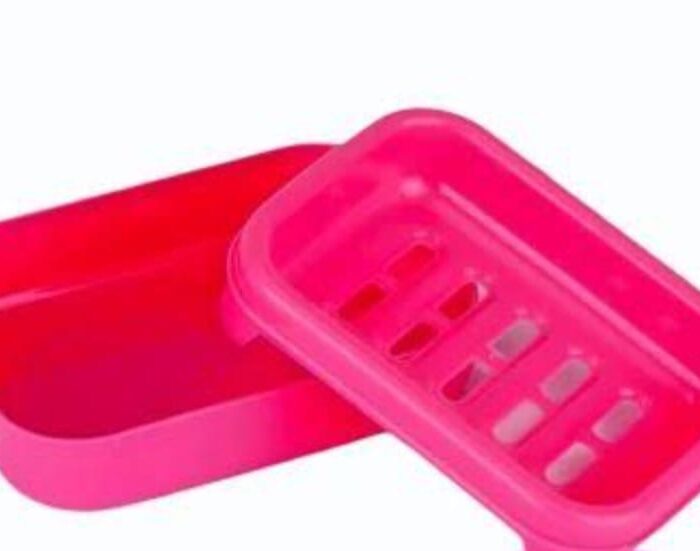 Narmada Industries Plastic Soap Case Handy Soap Holder - Travel, Compact & Durable Soap Dish with Drain Holes (Assorted Colors)