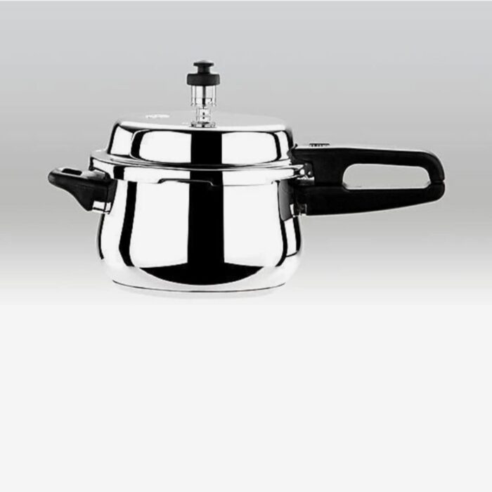 Narmada Industries SS Triply Cooker 2.5 L- Durable Multi-Layered Stainless Steel Cookware Set for Induction & Gas Stoves