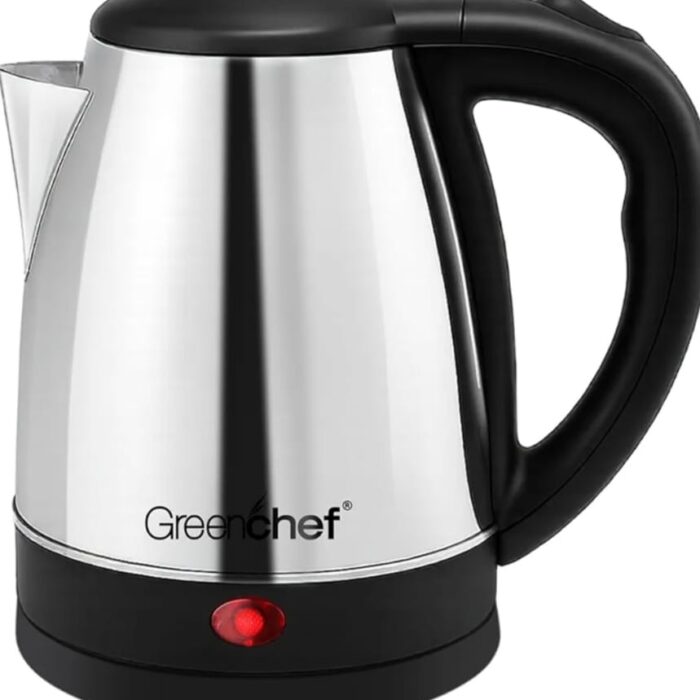 Narmada Industries Greenchef Swift Electric Kettle - KT1.5L Fast Boiling, 1500 Watts Stainless Steel, Auto Shut-Off, Cordless Design for Home & Kitchen