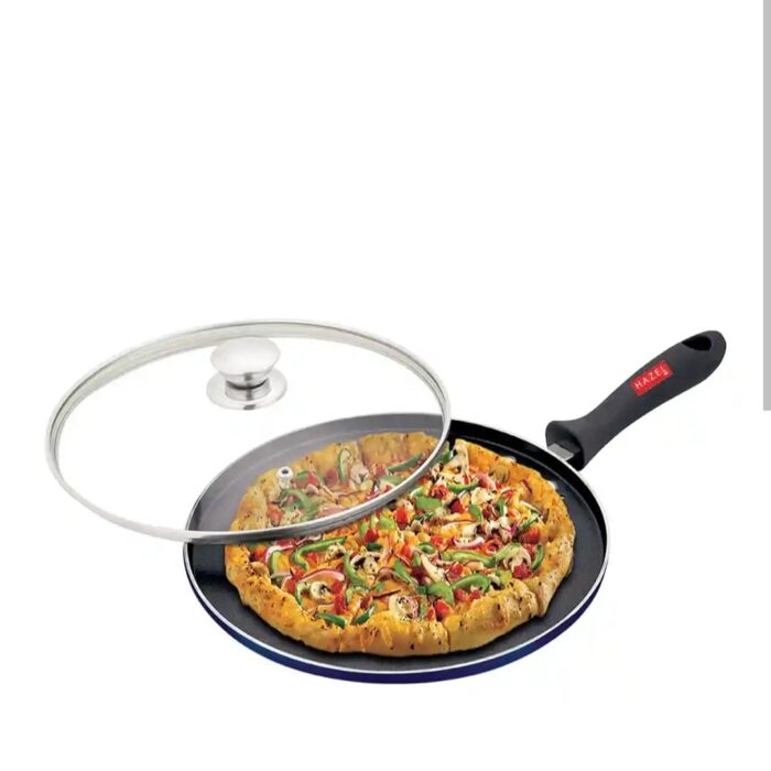 Narmada Industries Pizza Pan With lid 12-inch Non-Stick Coating for Oven Use (Home Baking)