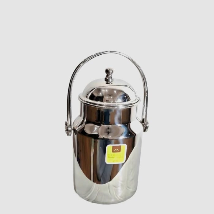 Narmada Industries Mirror Milk Can - Stainless Steel Milk Storage Container, Leak-Proof, Durable Design for Home & Dairy Use (1000ml)