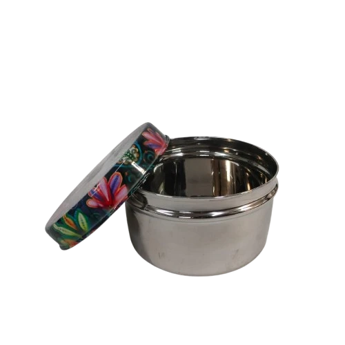 Narmada Industries SS Dabba Airtight Food Storage Container, Stainless Steel, Leak-Proof, BPA-Free, for Kitchen & Travel