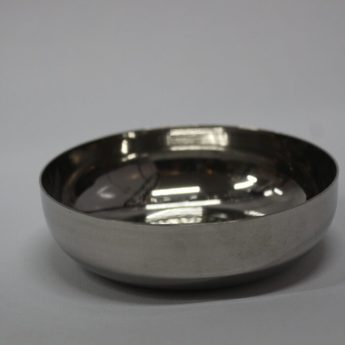 Narmada Industries SS Dish Fancy Decorative Serving Dish - Stainless Steel, Floral Design, for Home & Parties