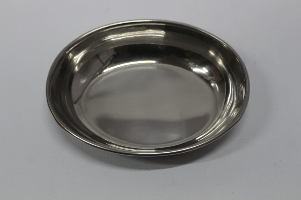Narmada Industries SS Dish Russiyan Traditional Serving Dish, Stainless Steel, 10-inch, for Kitchen & Dining
