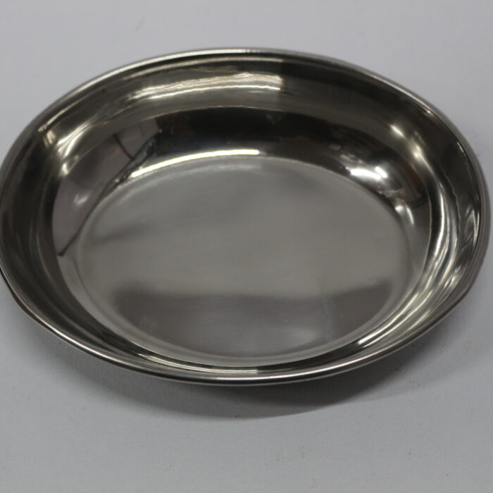 Narmada Industries SS Dish Russiyan Traditional Serving Dish, Stainless Steel, 10-inch, for Kitchen & Dining