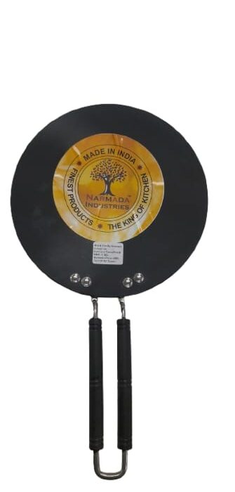 Narmada Industries SS Flat Tawa Griddle for Roti & Dosas, Stainless Steel, Induction & Gas Compatible, 32cm, for Home Kitchen