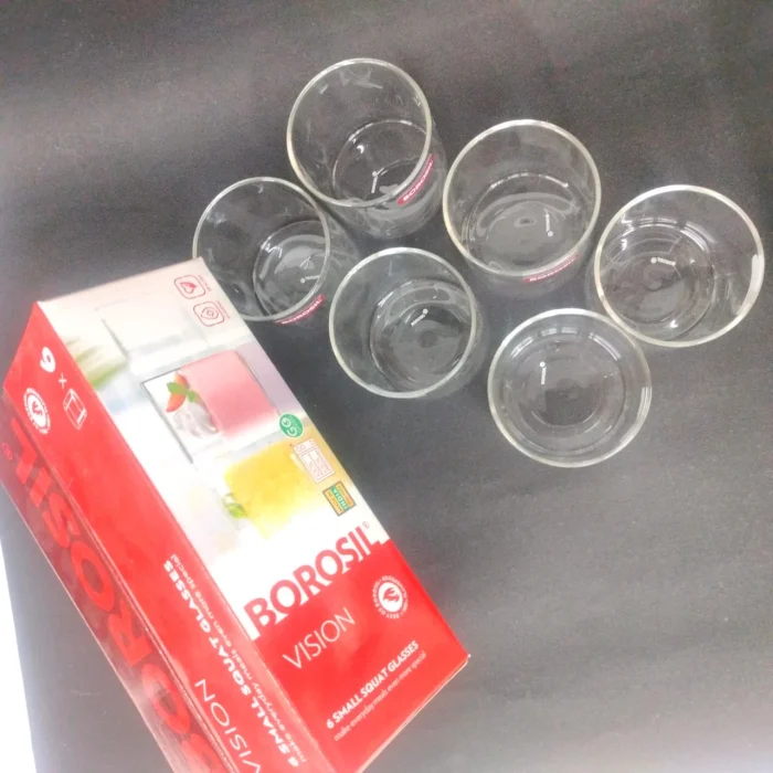 Narmada Industries Treo Juice Glass - Elegant Drinking Glass Set of 6, 300ml, Clear Glassware for Home & Kitchen