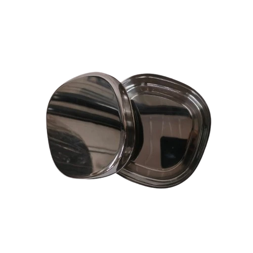 Narmada Industries SS Dabba Airtight Square Food Storage Container, Stainless Steel, Leak-Proof, for Lunch & Meal Prep