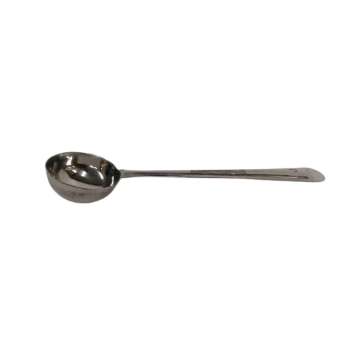 Narmada Industries SS Karchi Stainless Steel Ladle for Serving, 12-inch Long Handle, Dishwasher Safe for Kitchen & Restaurant
