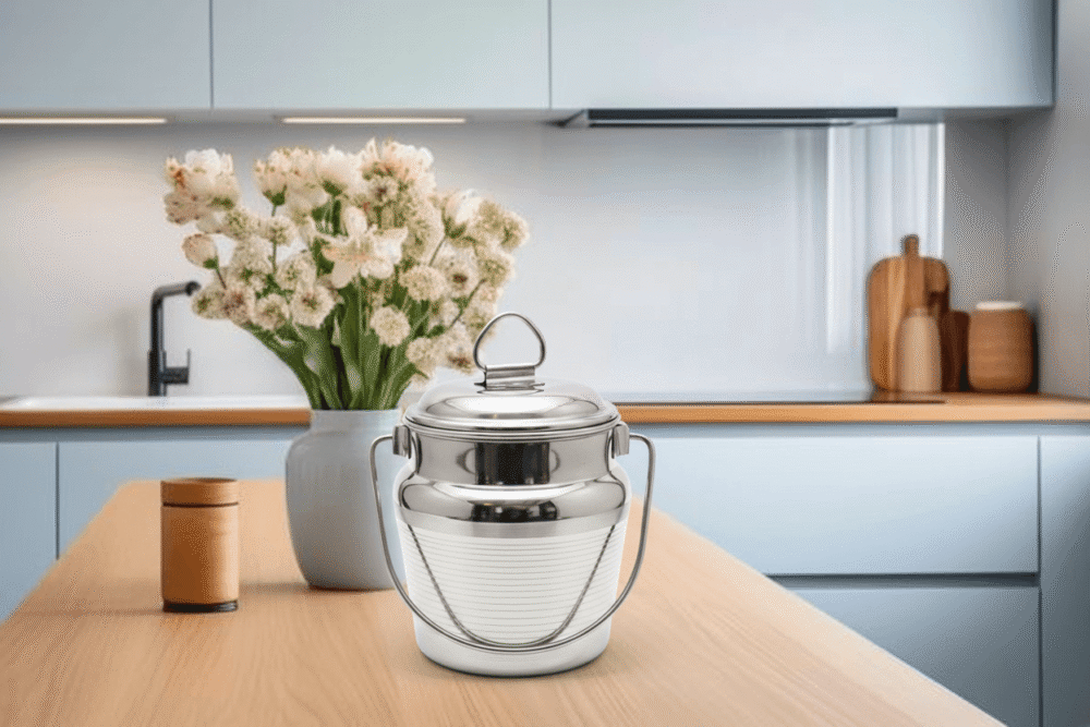 Narmada Industries SS Barni Airtight Stainless Steel Storage Jar, 1000ml/500ml, Leak-Proof & Odor-Resistant Container for Kitchen & Pantry - Image 2