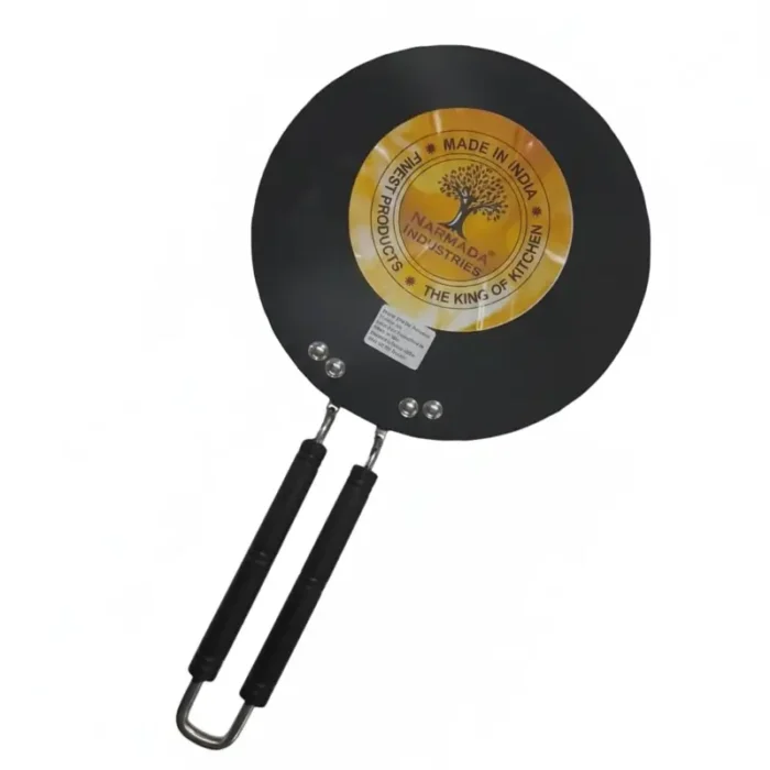 Narmada Industries Nonstick Flat Tawa for Roti, 11-inch, Even Heating, Easy to Clean, Induction & Gas Compatible