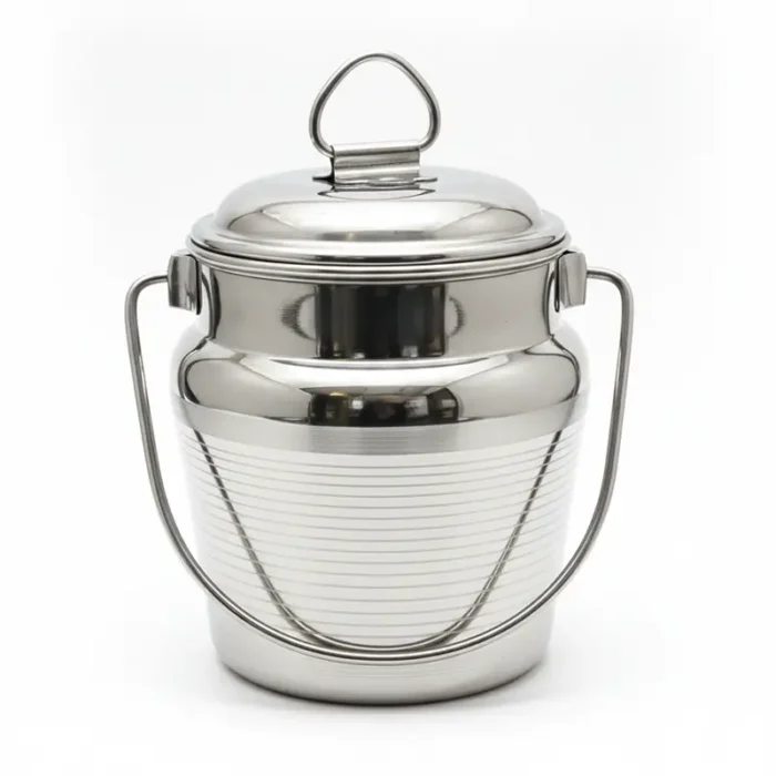 Narmada Industries SS Barni Airtight Stainless Steel Storage Jar, 1000ml/500ml, Leak-Proof & Odor-Resistant Container for Kitchen & Pantry