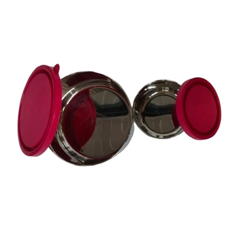 Narmada Industries SS Dabba Airtight Stainless Steel Food Storage Container Set, Leakproof & BPA-Free, for Kitchen & Lunch (Various Sizes)